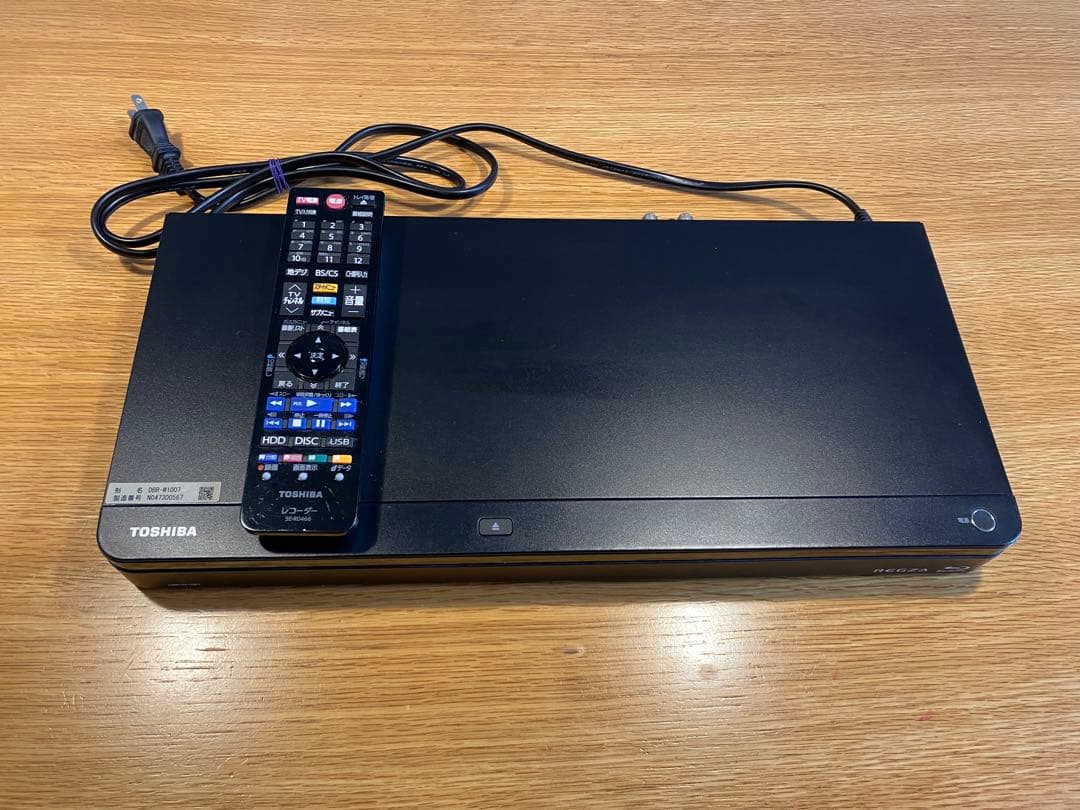 東芝　レグザ　ブルーレイレコーダー　DBR- W1007 1TB 2番組録画