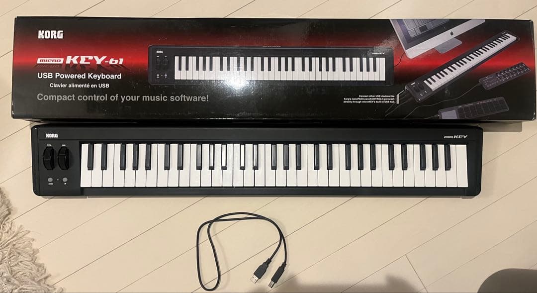 【最終値下げ】【KORG】microKEY-61 USB MIDIキーボード