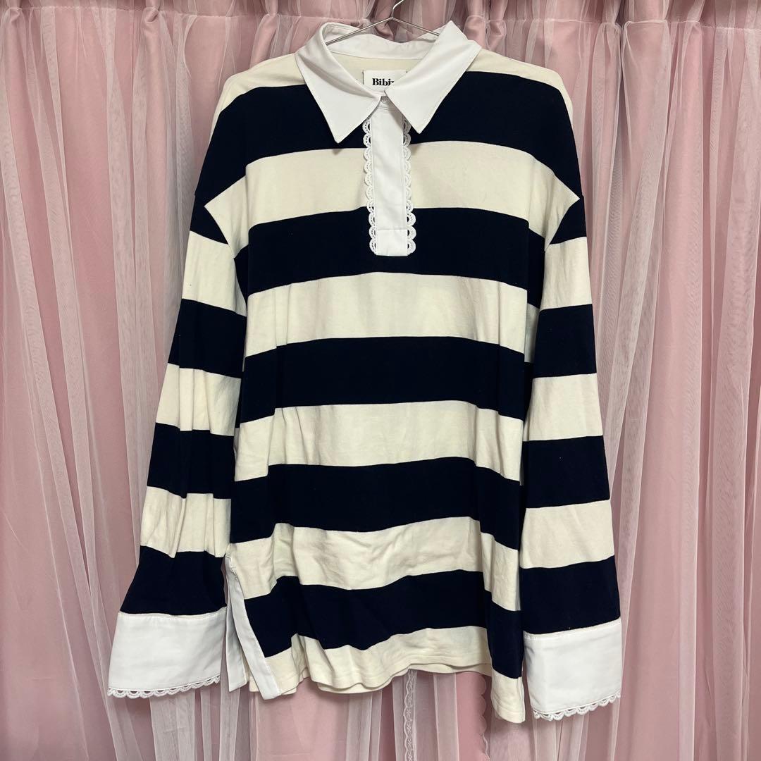 Bibiy ビビィ FRANCINE RUGBY TOP ポロシャツ