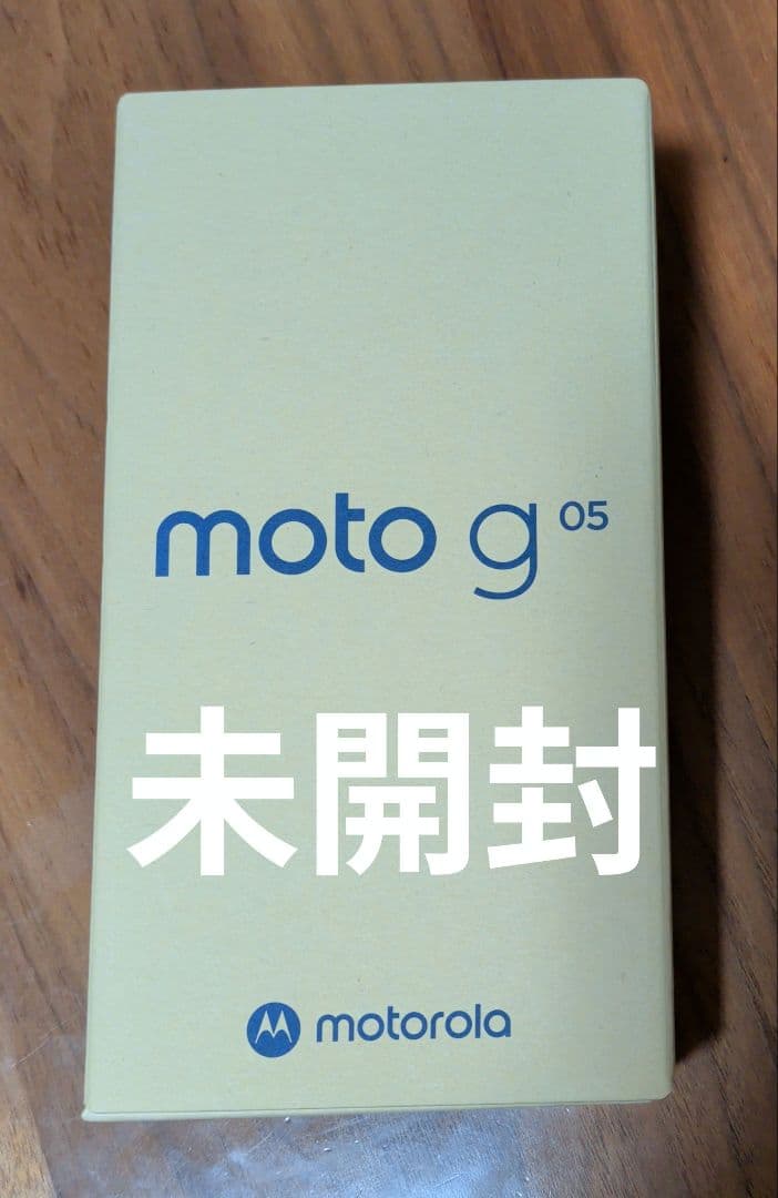 未開封 moto g 05