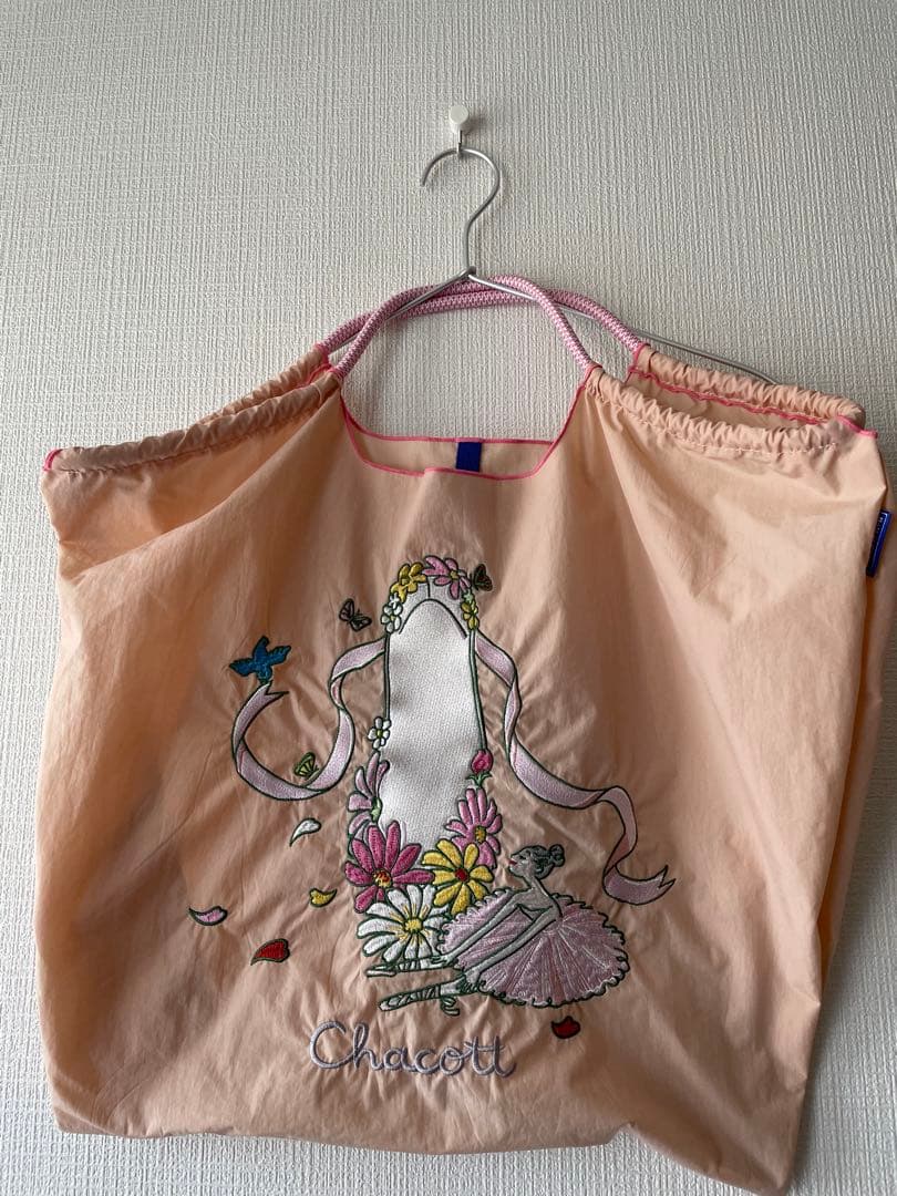 《正規品》Chacott ボールアンドチェーン　バッグ サーモンピンク　L