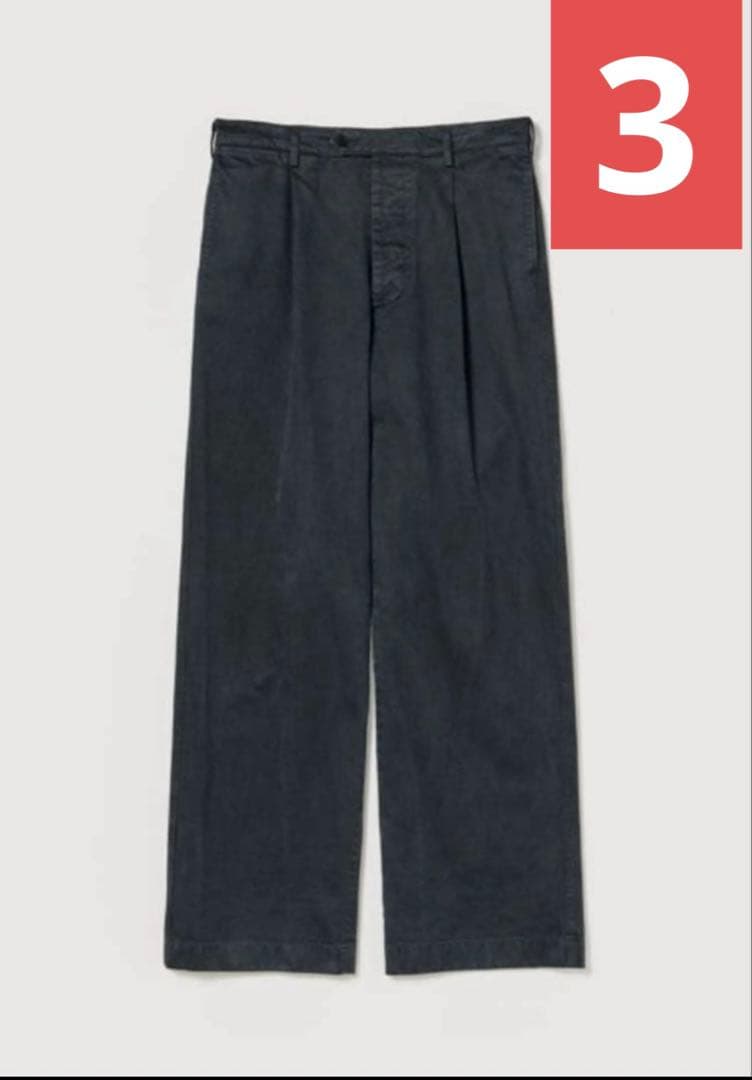 パンツ 25aw AURALEE PRODUCT DYED FINX CHINO 3