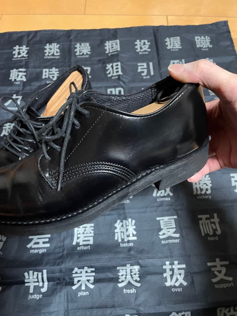 シ*コ様 A.P.C 黒のレザーシューズ ポストマン　25.5センチ