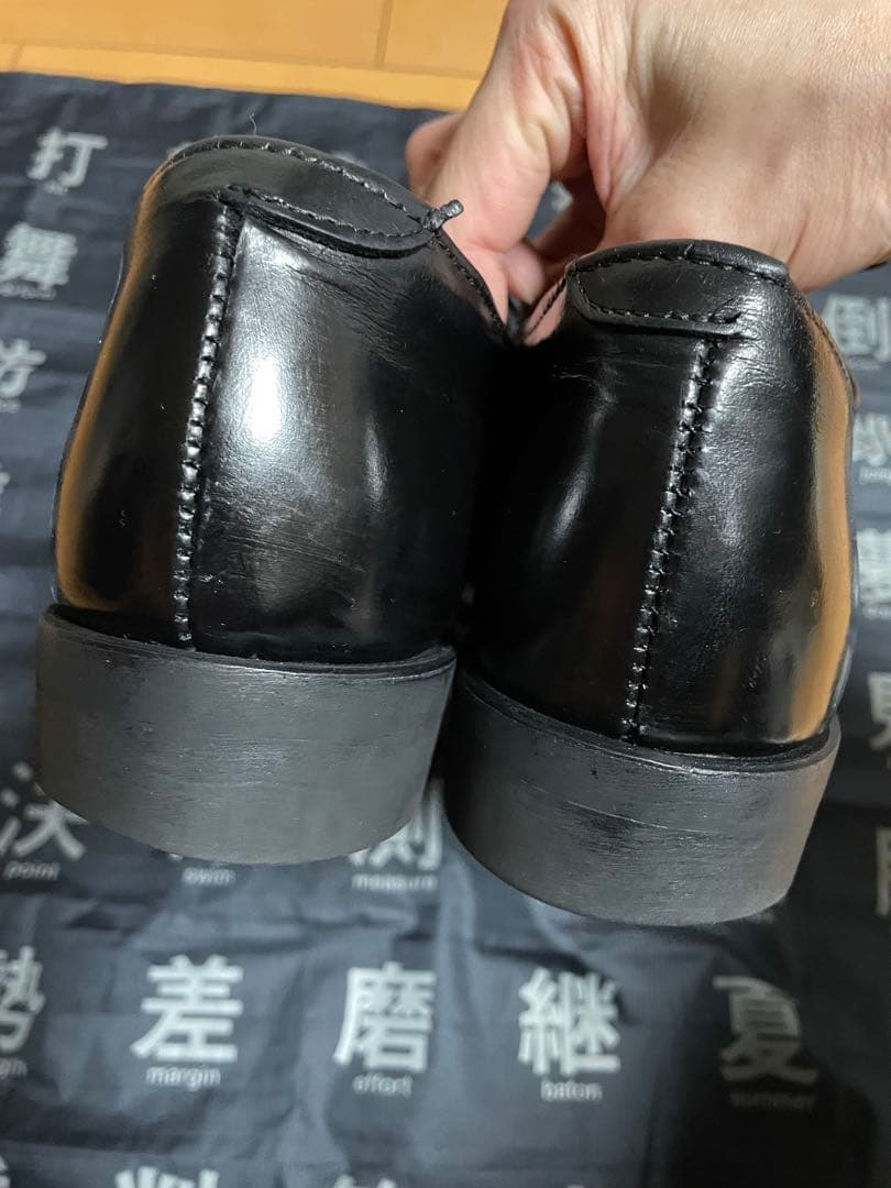 シ*コ様 A.P.C 黒のレザーシューズ ポストマン　25.5センチ