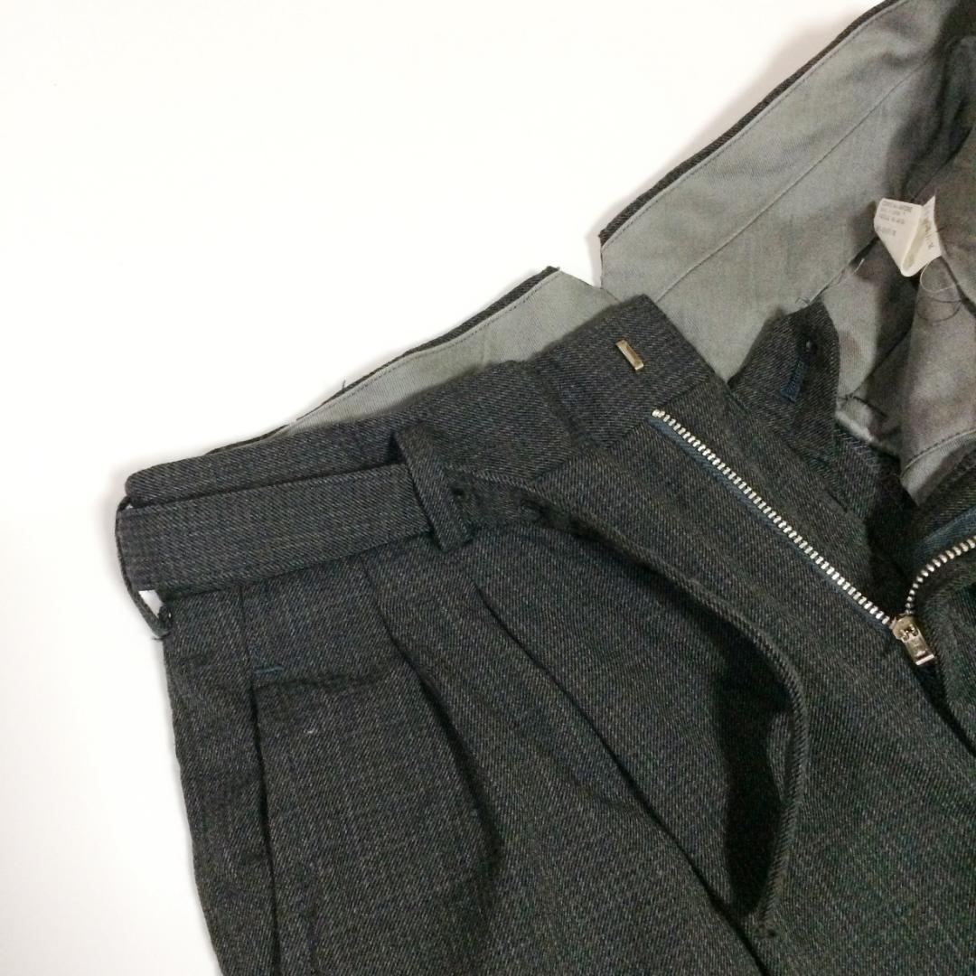 80s コムデギャルソンオム 2タック ウールスラックス M アーカイブ