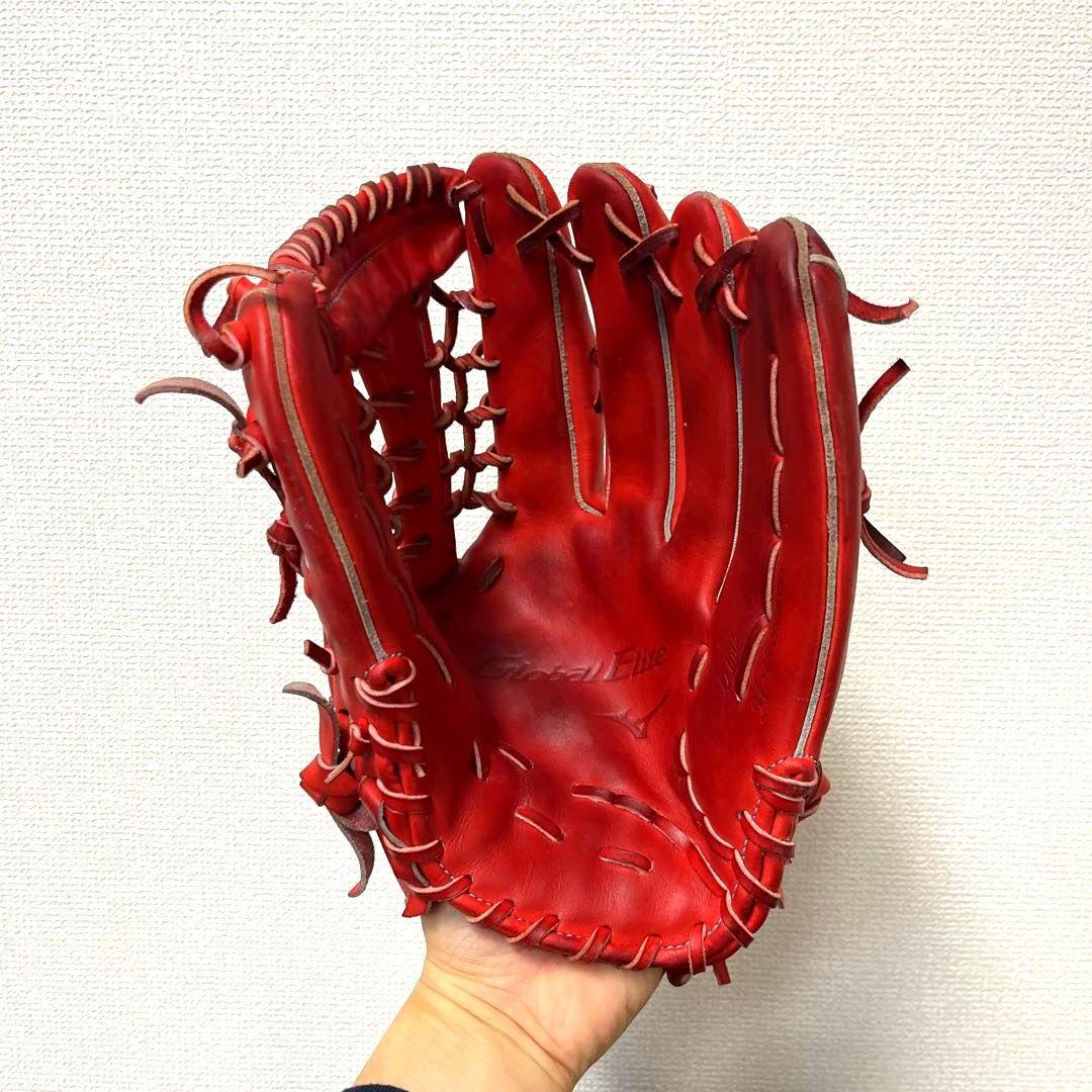 827 ミズノ グローバルエリート 極美品 即戦力 軟式 外野手用グローブ