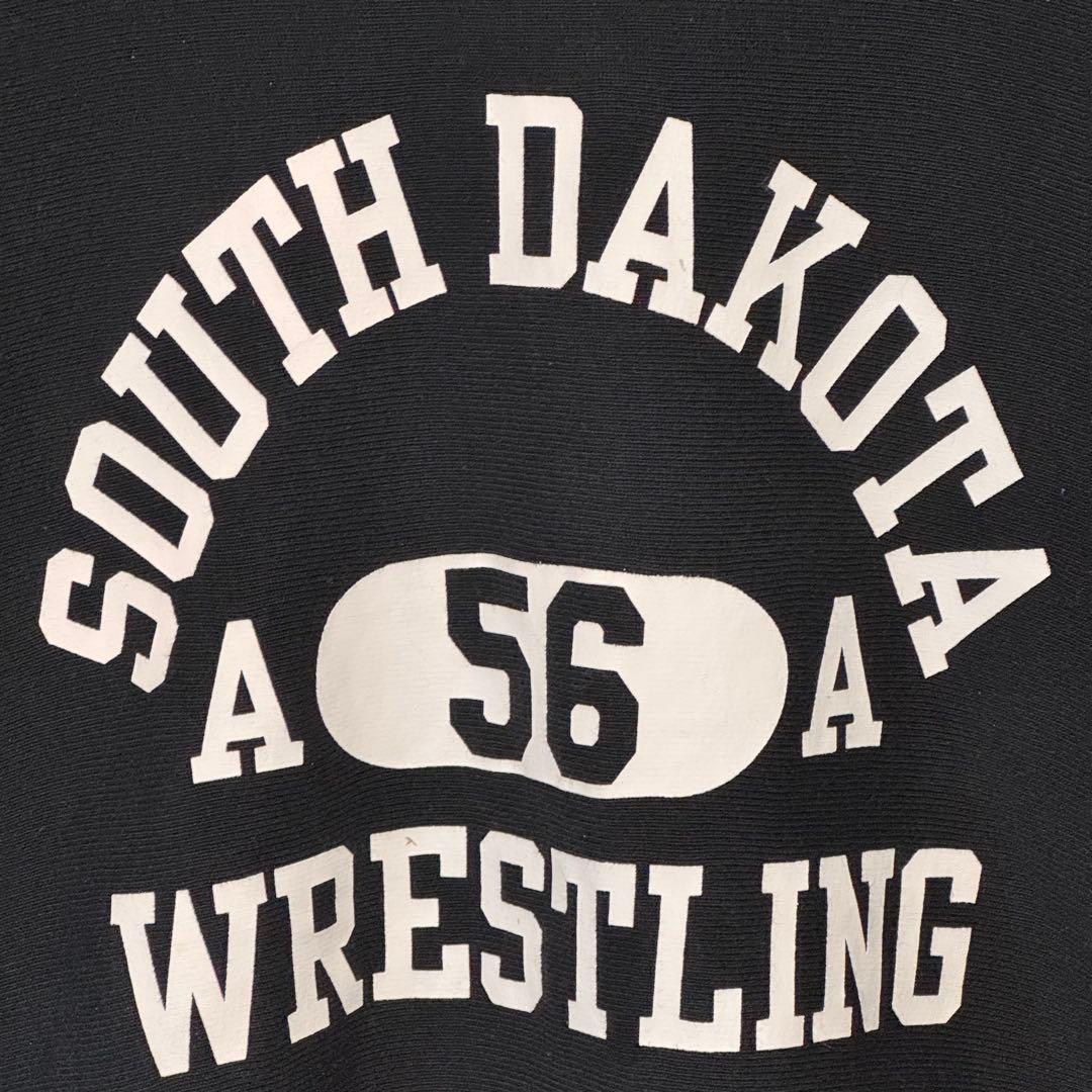 チャンピオン リバースウィーブ 青タグ 復刻 3段プリントスウェットXL 黒