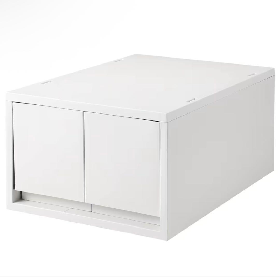 無印良品 ポリプロピレンケース・引出式・深型・ホワイトグレー