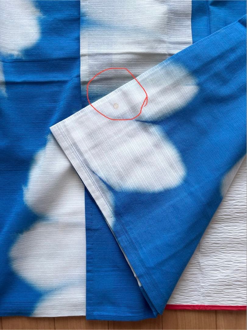 【竺仙】【綿絽浴衣】　国内手縫いお仕立て B反