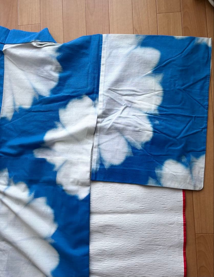 【竺仙】【綿絽浴衣】　国内手縫いお仕立て B反