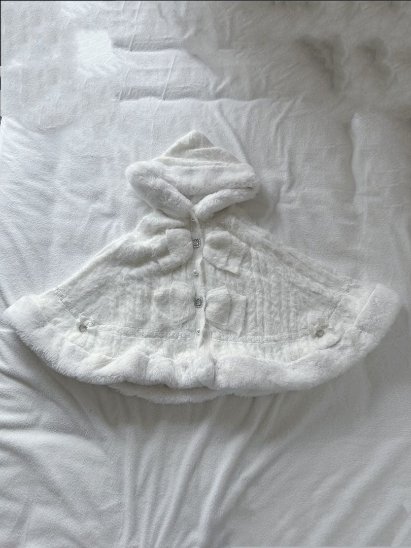 LIZLISAフード付きリボンポンチョ