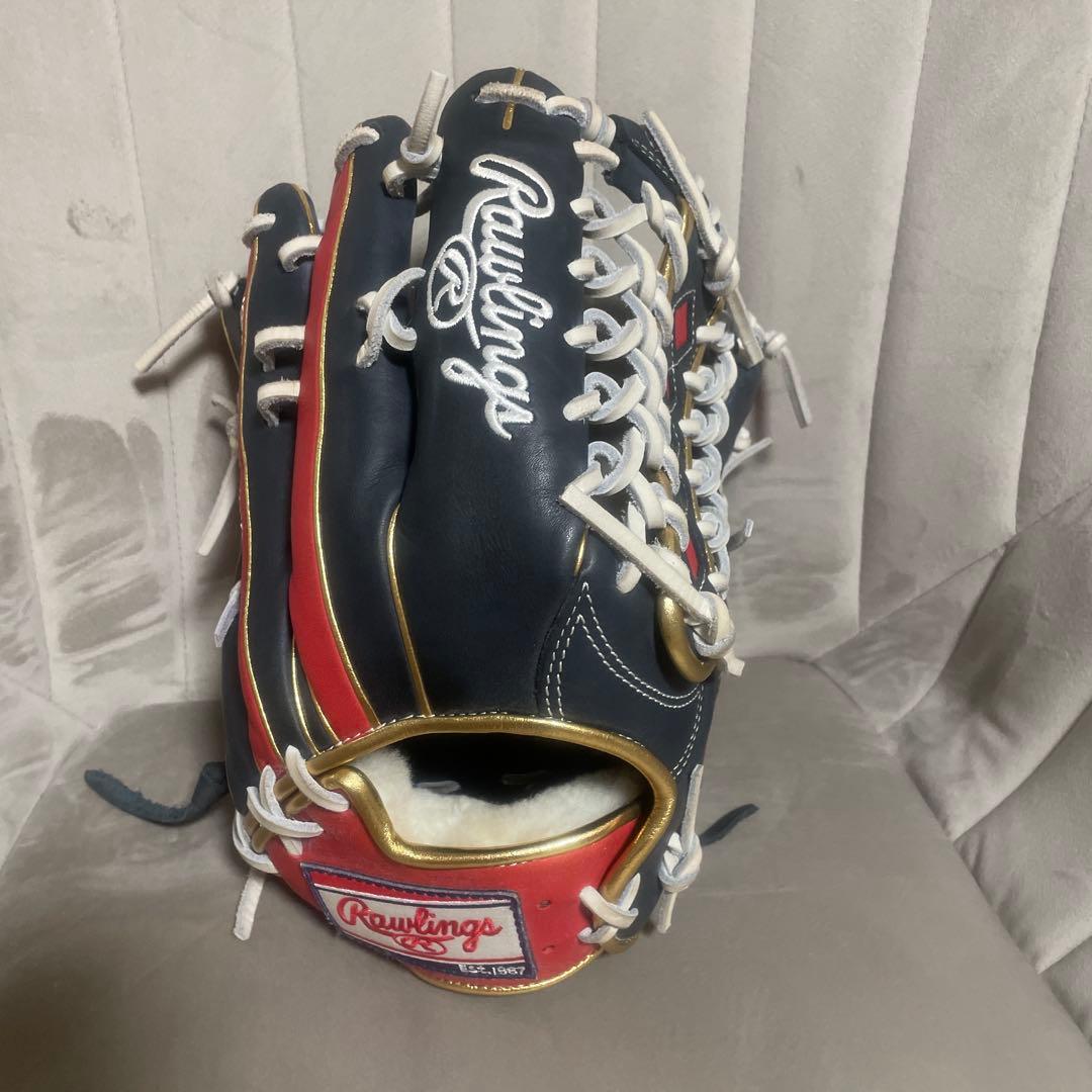 Rawlings 軟式グローブ 黒赤ウィザード
