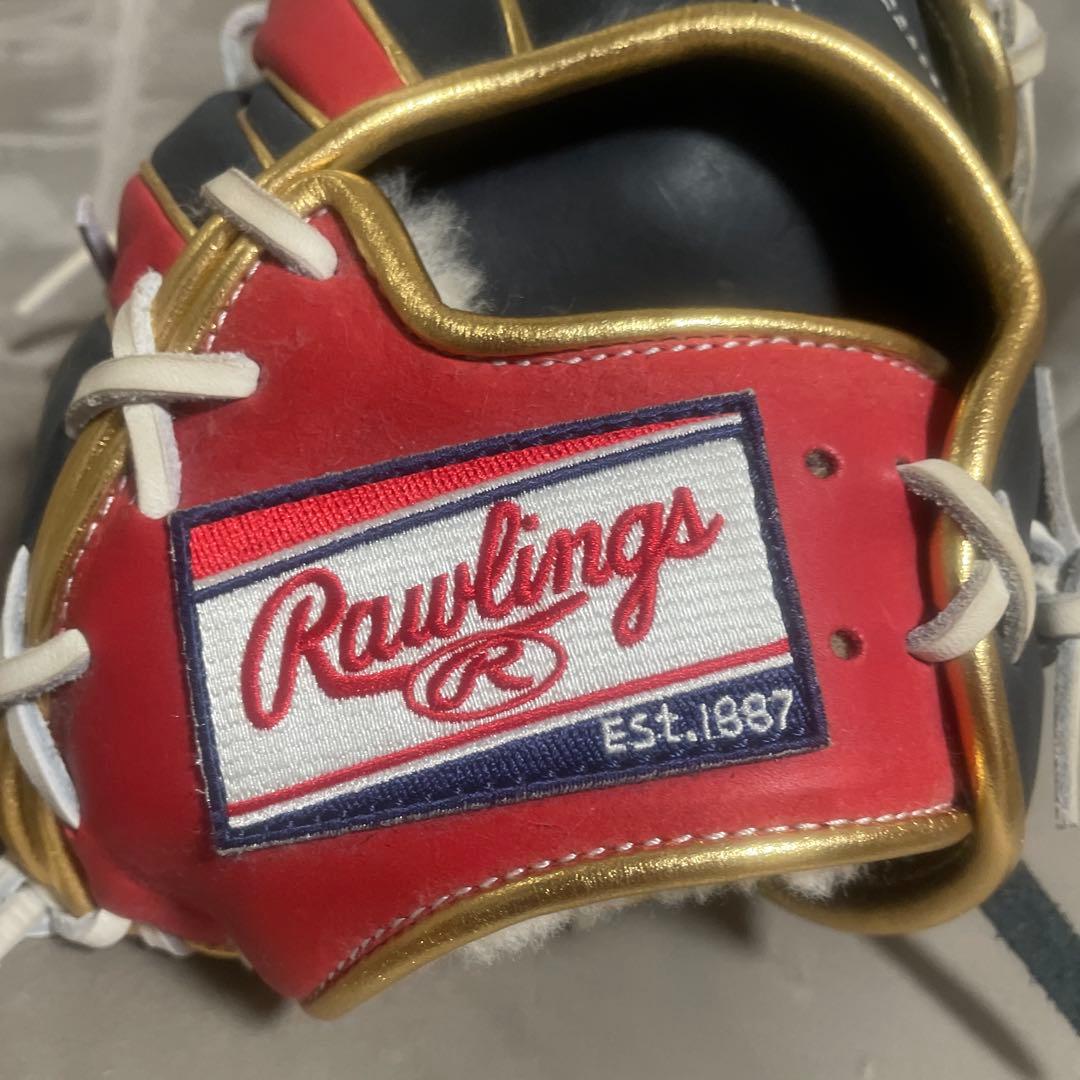 Rawlings 軟式グローブ 黒赤ウィザード
