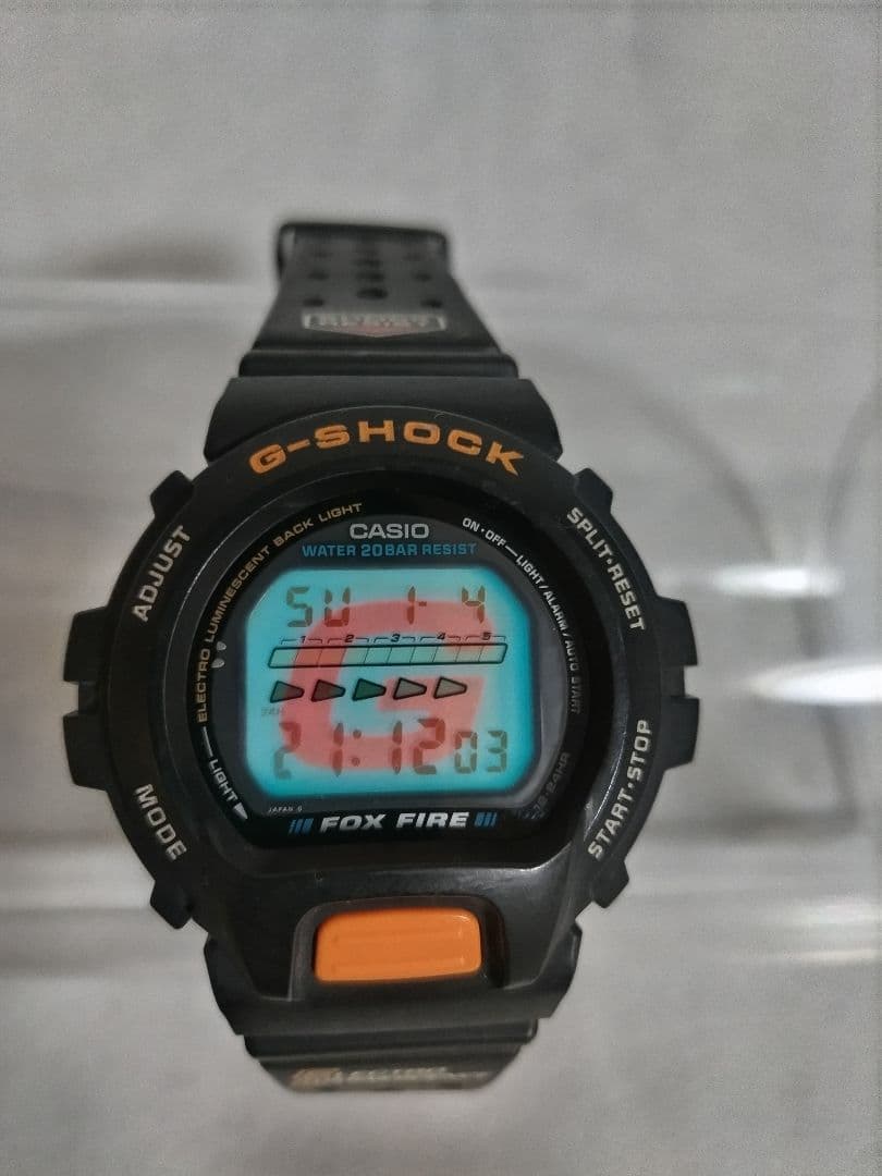 【希少/美品】G-SHOCK DW-6600B FOX FIRE バックライトG