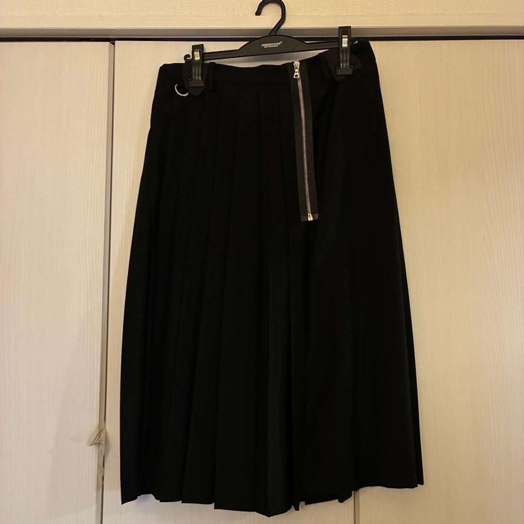 UNDERCOVER 22AWモヘアウールプリーツロングスカート