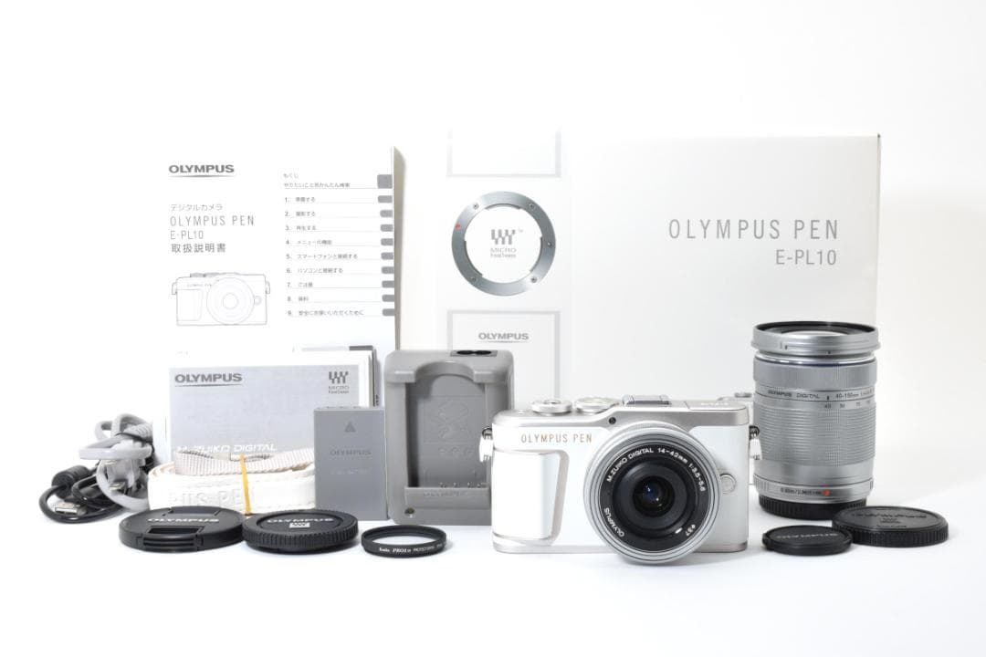 【新品級】OLYMPUS オリンパス PEN E-PL10 ダブルレンズ
