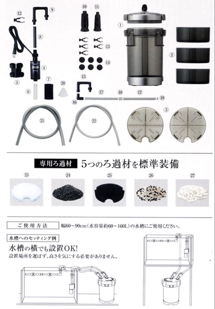 GEX MEGA POWER 6090 メガパワー フィルター