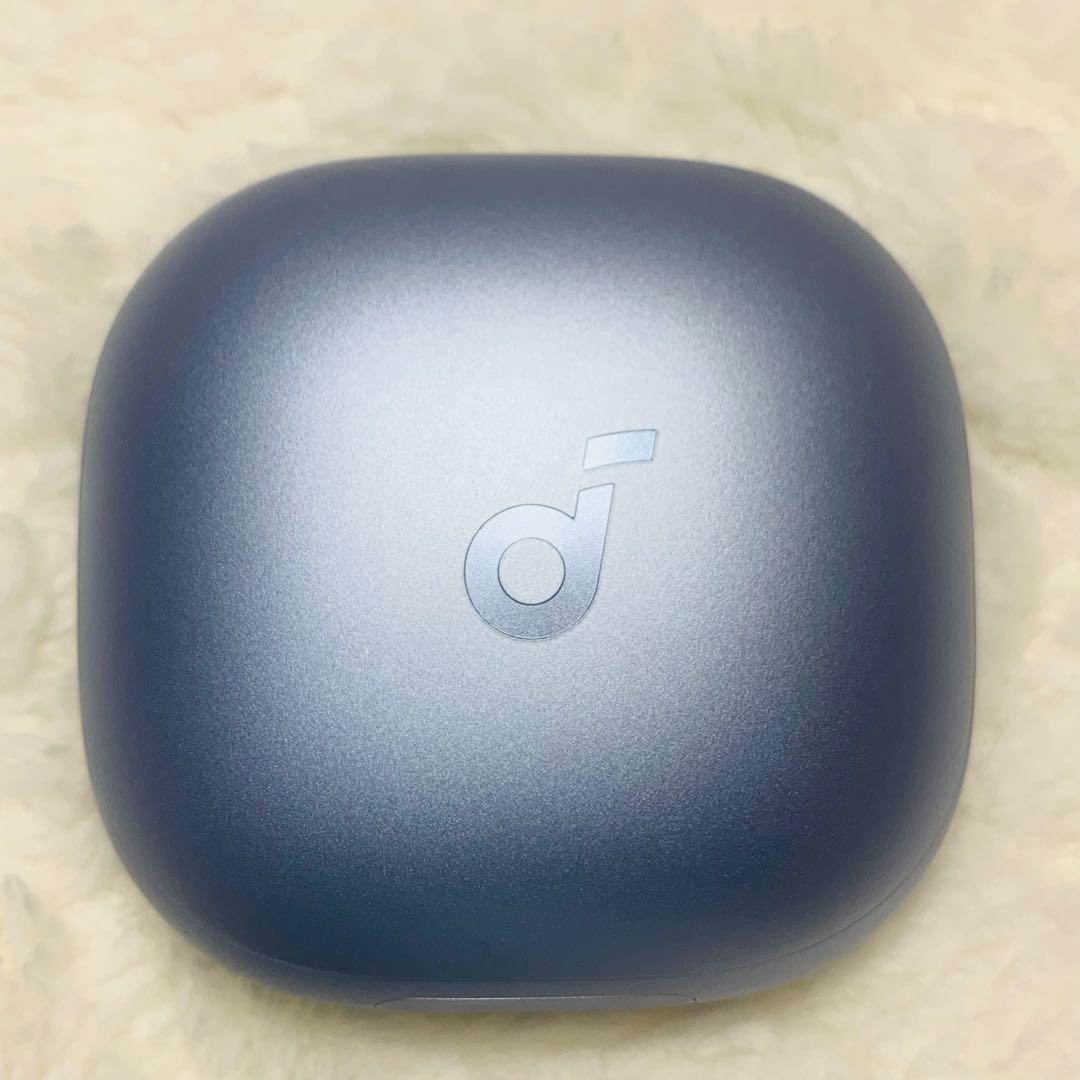 美品 soundcore Liberty4Pro スカイブルー 充電ケース