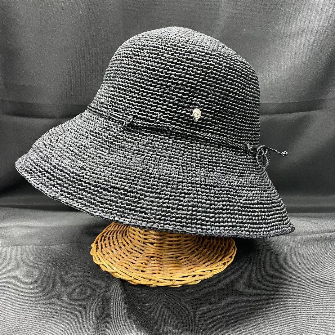 D1【美品】ヘレンカミンスキー ラフィア ハット 帽子 麦わら帽子