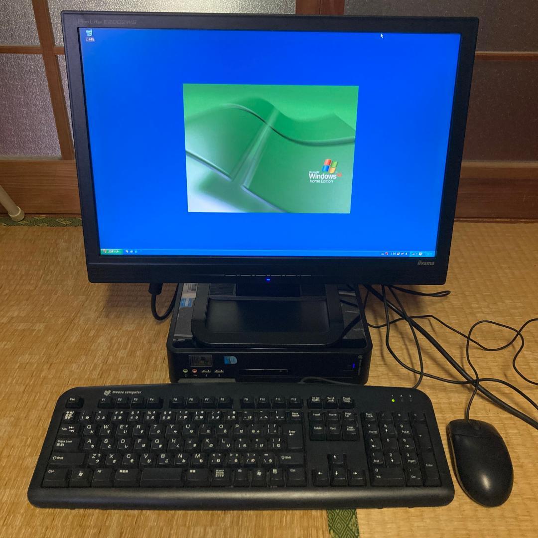 WindowsXP デスクトップPC＆モニターセット iiyama