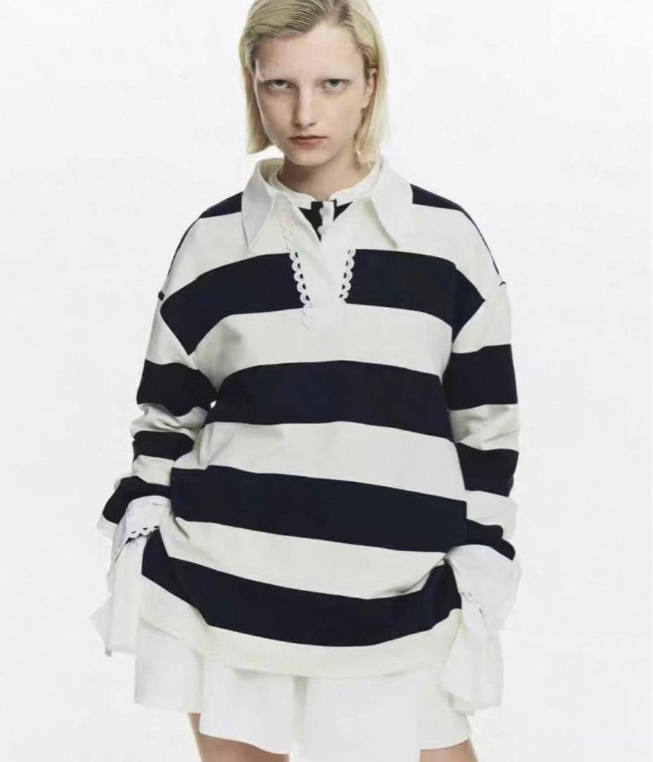 ラスト1点発送Bibiy. FRANCINE RUGBY TOP ビビィ