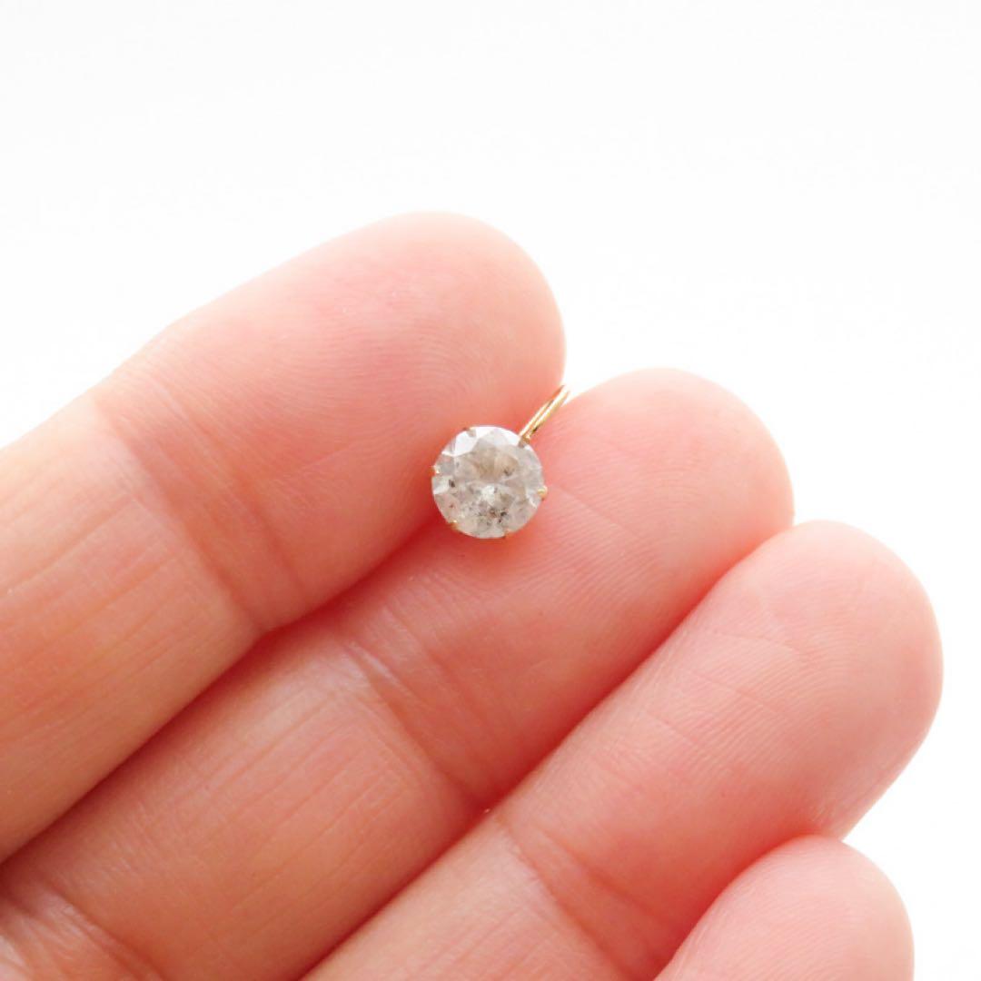 j*i様 新品本物K18YG 天然ダイヤモンド 0.79ct ペンダントトップ