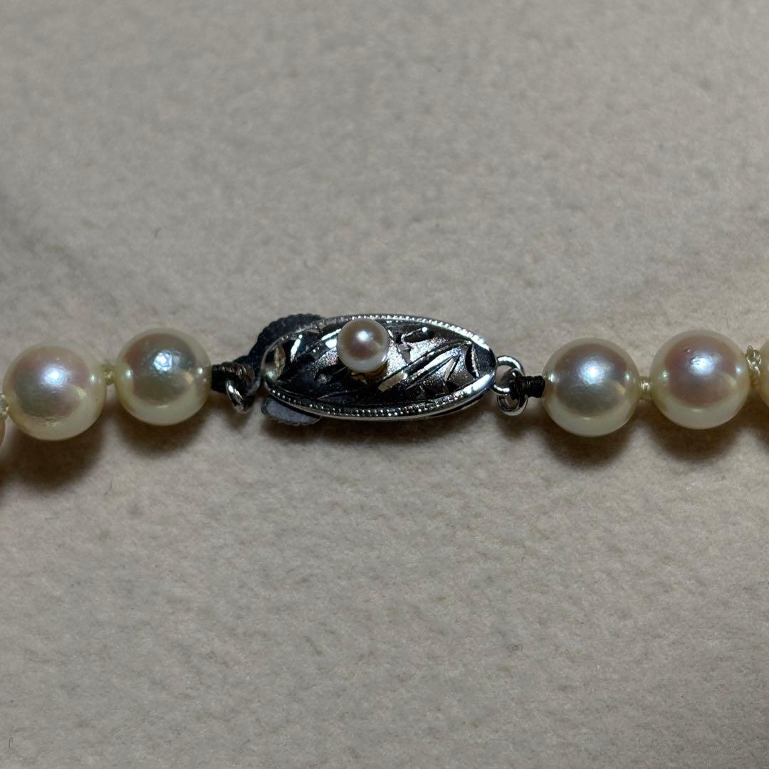 【テリ抜群✨】あこや真珠　パール　ネックレス　約6.0-6.5mm 本真珠