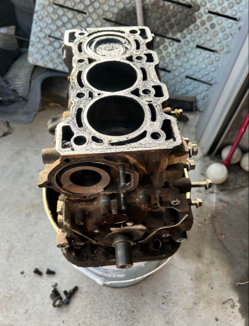 ジムニー ja11 純正 F6 エンジン 腰下 シリンダーのみ