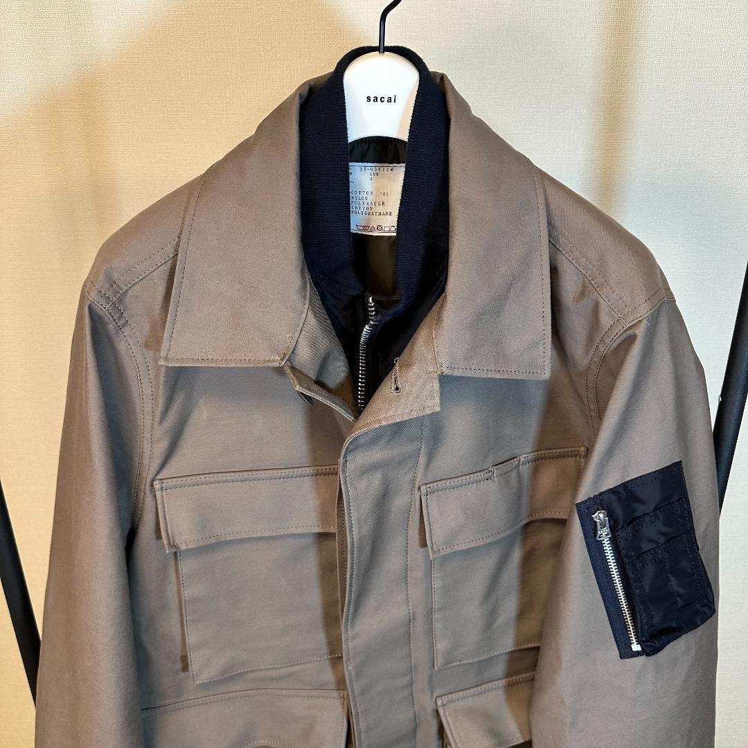 sacai×WTAPS サカイ MA-1 ジャケット トープ サイズ3