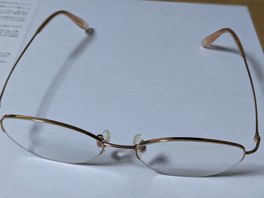 YOSHIYUKI TANIGUCHI　18金　ピンクゴールド　メガネ