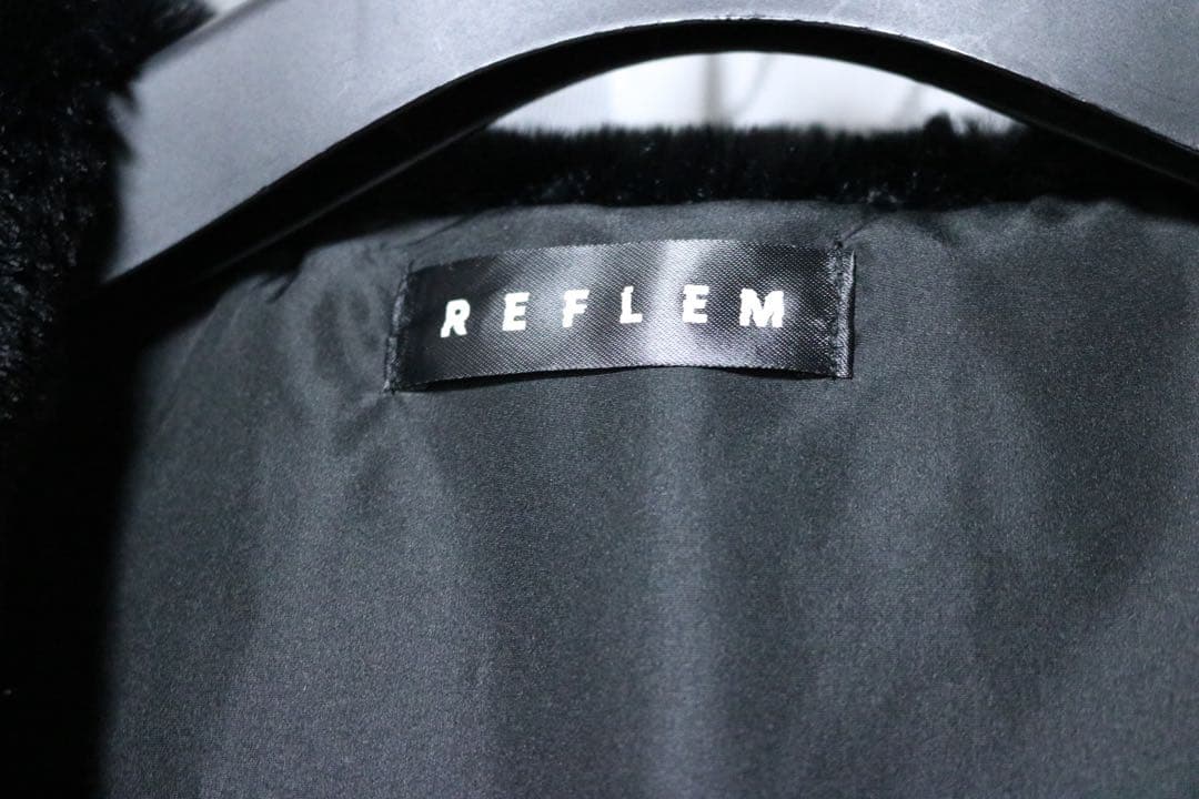 『REFLEM/レフレム』ベルト付きハイネックファーパーカー ファーブルゾン