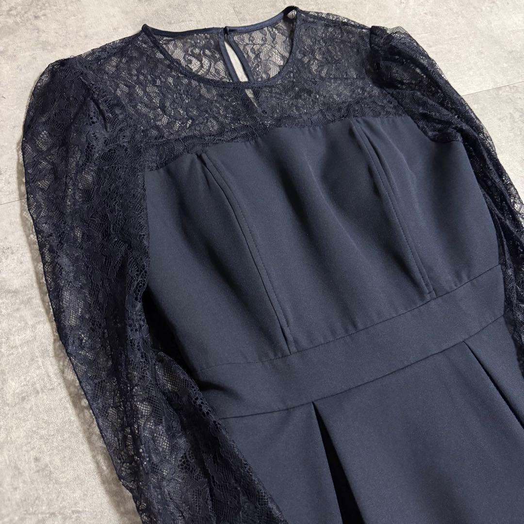 本日限定価格★ラグナムーン オケージョン スリーブレースカッティングドレス M