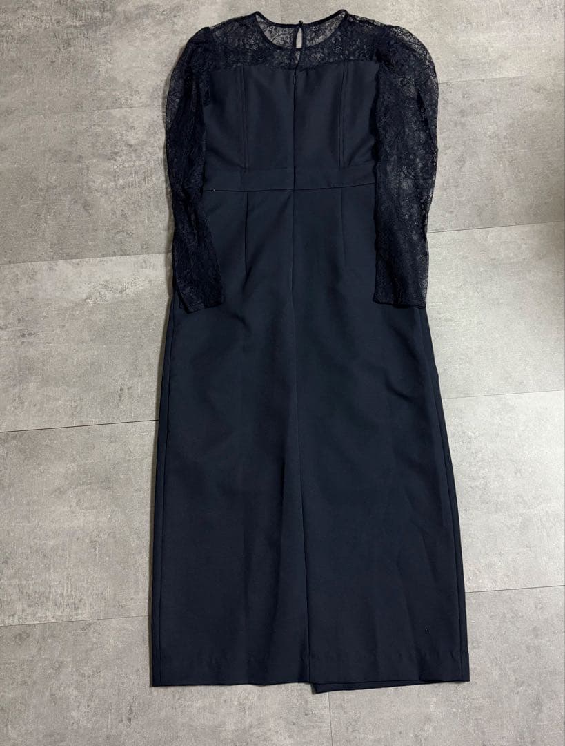 本日限定価格★ラグナムーン オケージョン スリーブレースカッティングドレス M