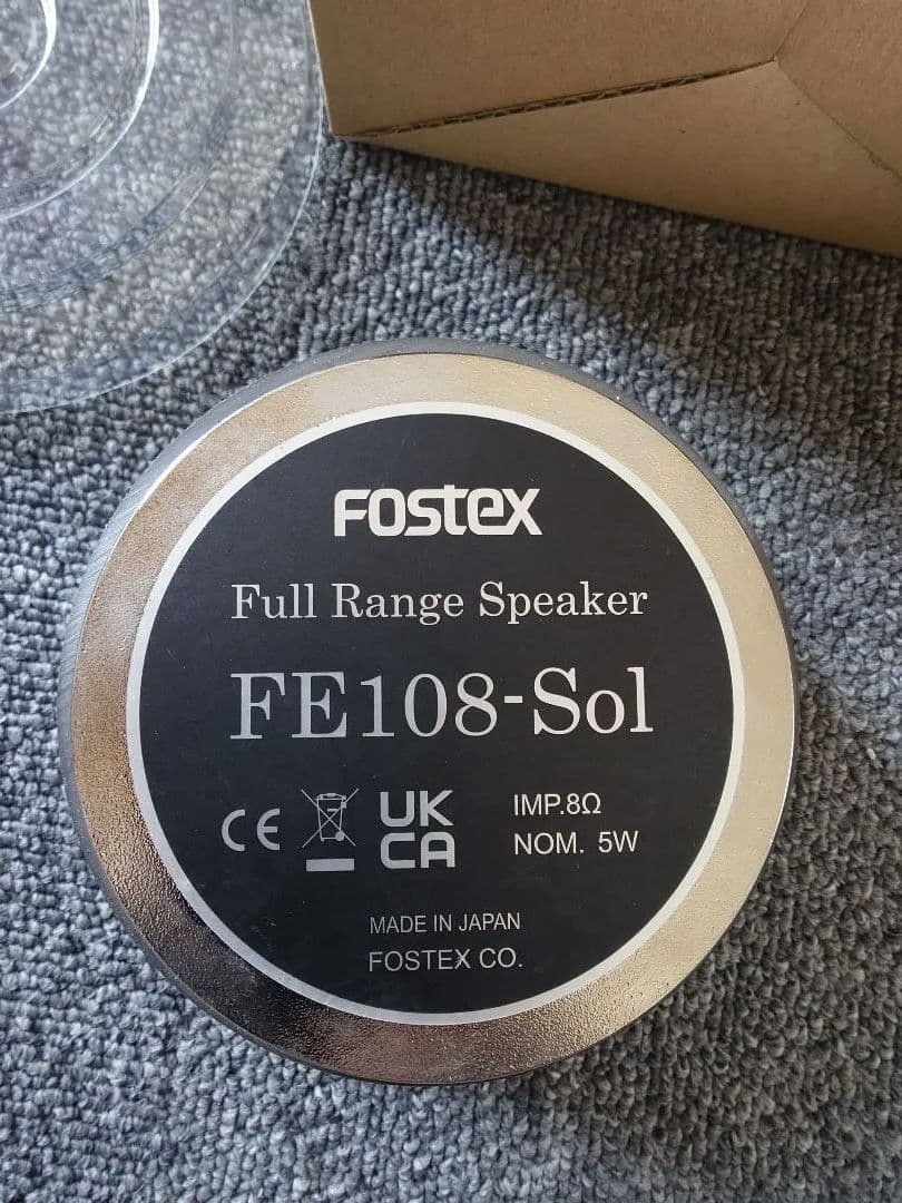 FOSTEX FE108-Sol フルレンジスピーカー　１つ　とターミナル