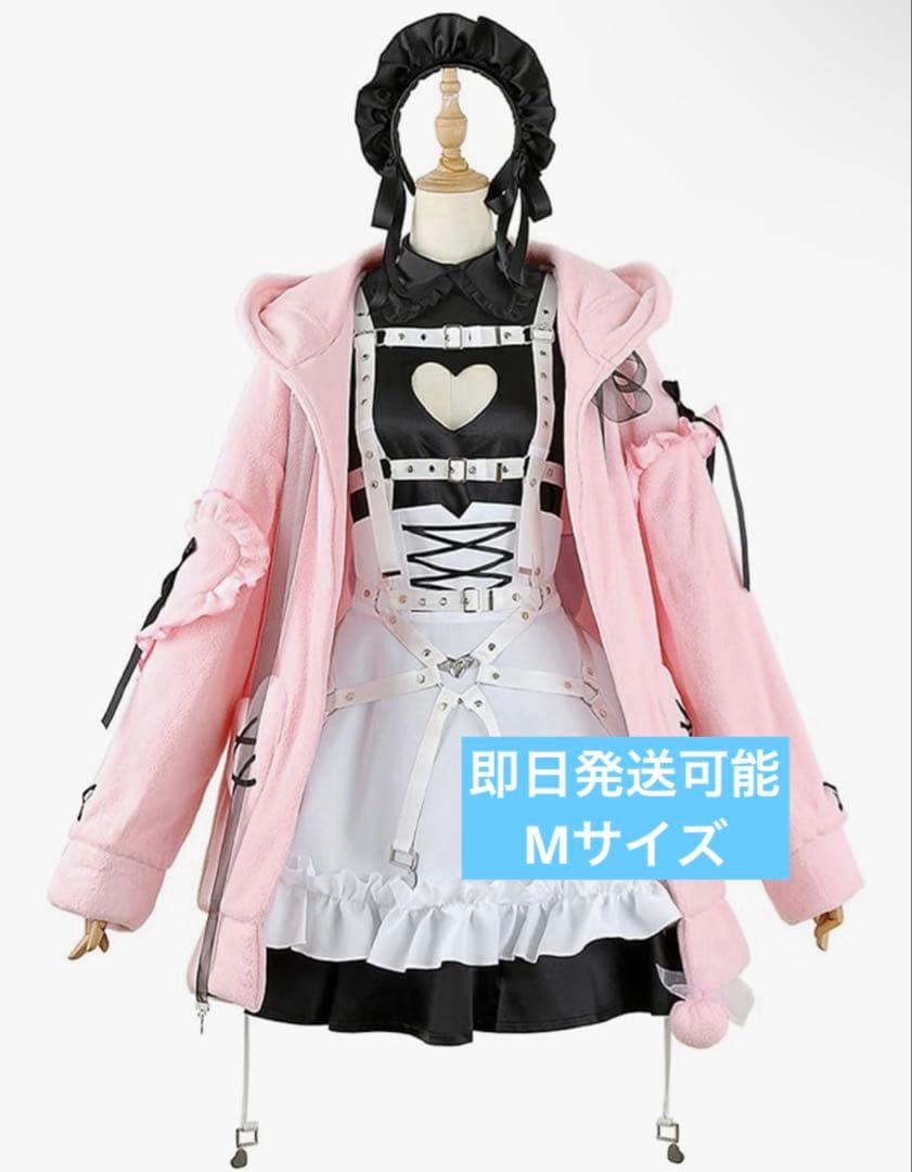 魔界ノりりむ コスプレ衣装　Mサイズ にじさんじ メイド フルセット