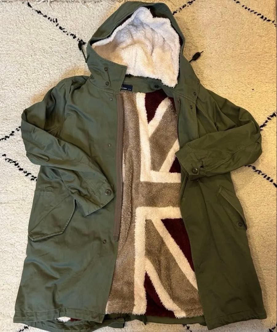 フレッドペリー FRED PERRY モッズコート カーキ M 月桂冠 ライナー