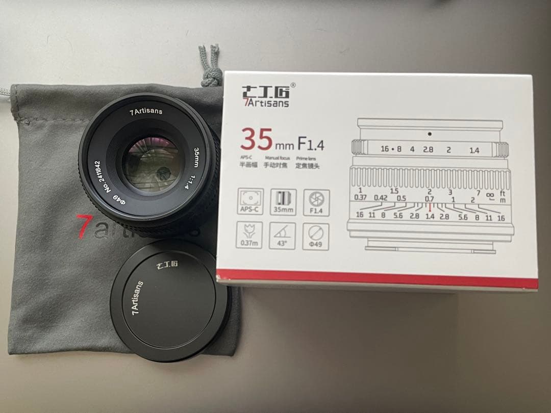 7artisans 35mm F1.4 II Xマウント