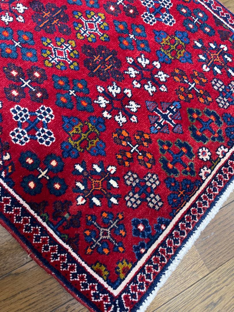 ヴィンテージラグ　赤