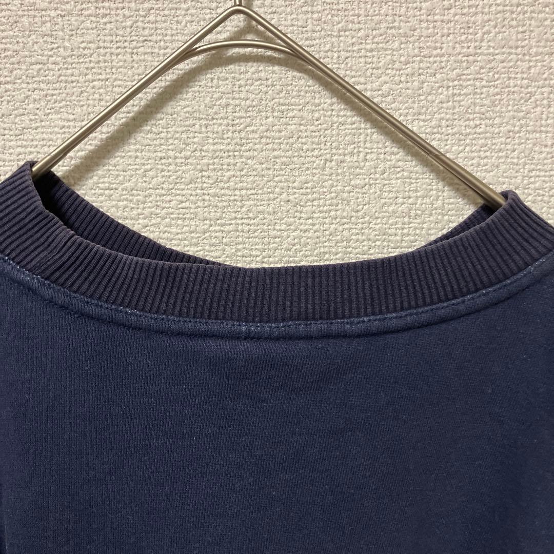 青赤タグ　STUSSY ネイビー クルーネック トレーナー　Ｍ