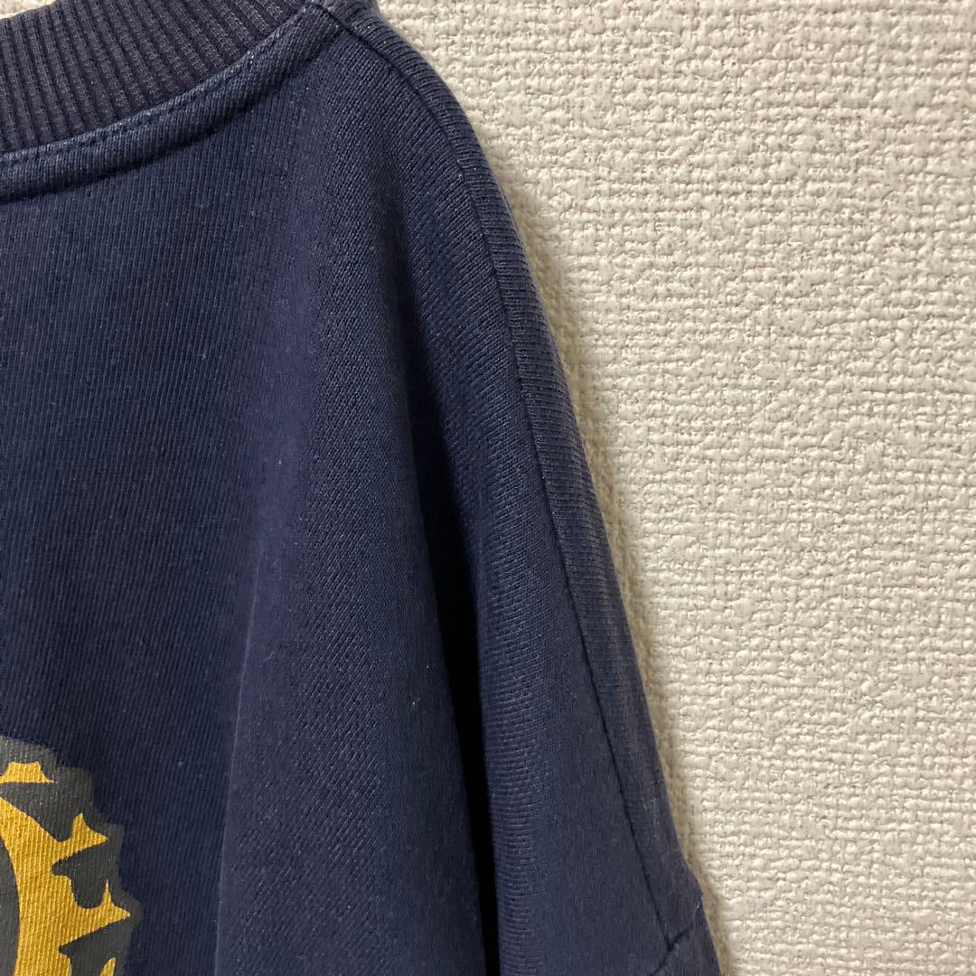青赤タグ　STUSSY ネイビー クルーネック トレーナー　Ｍ