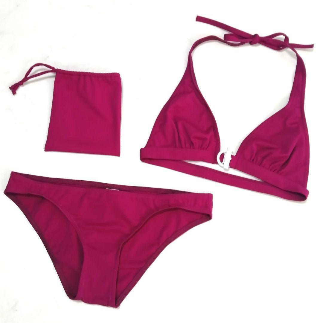 極美品✨ エルメス　水着　ビキニ　上下セット　ピンク　ポーチ付き　高級感
