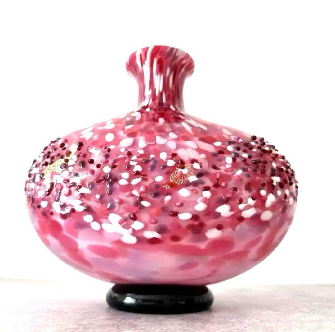 津軽びいどろ　花器(花あかり)