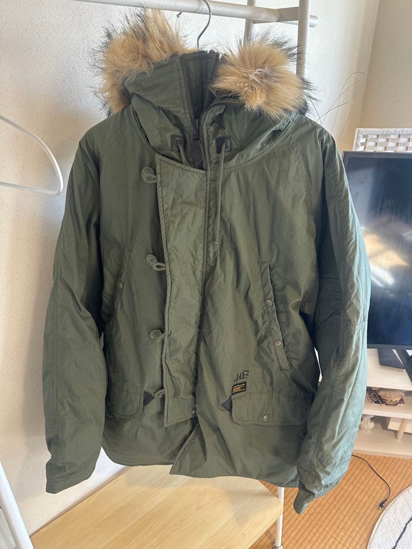 HUF モッズコート オリーブグリーン