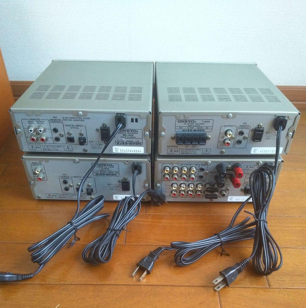 ONKYO オンキョー システムコンポ コード・取扱説明書あり
