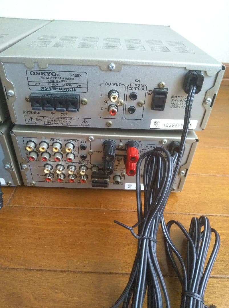 ONKYO オンキョー システムコンポ コード・取扱説明書あり