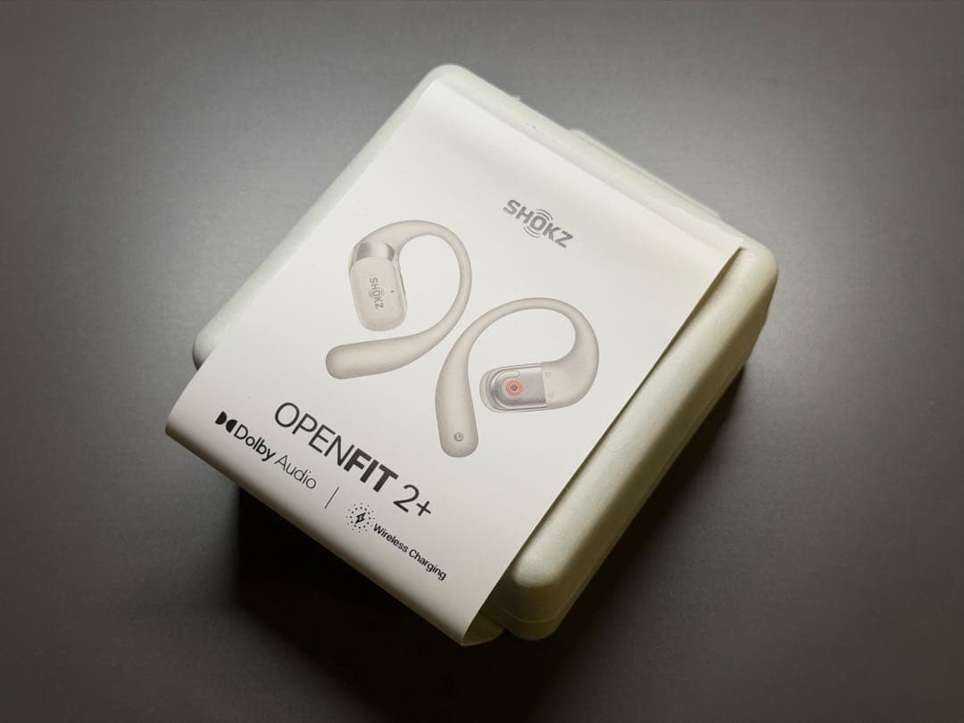 美品 Shokz オープンイヤー型ワイヤレスイヤホン「OpenFit 2+」
