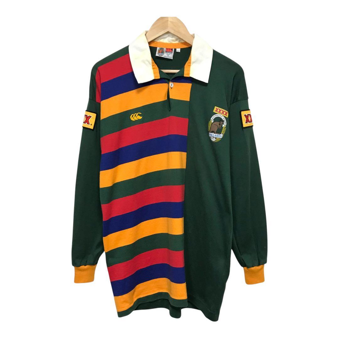 90sカンタベリー　ビンテージ長袖ラガーシャツ ワラビーズ　オーストラリア代表