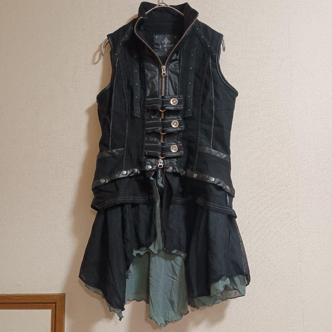 【Ozz Croce】オッズクローチェ　ベスト　シフォンデニム