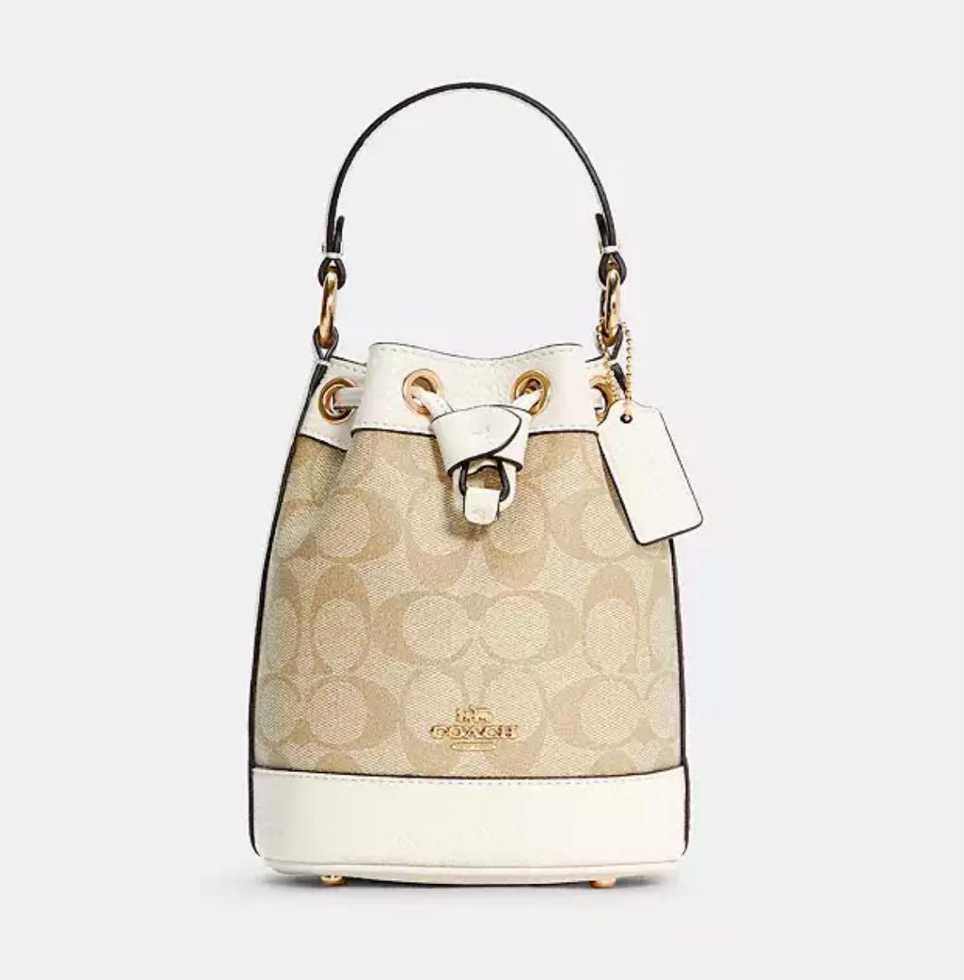 n*o様 【美品】コーチシグネチャー コーテッド キャンバス、リファインド ペブ