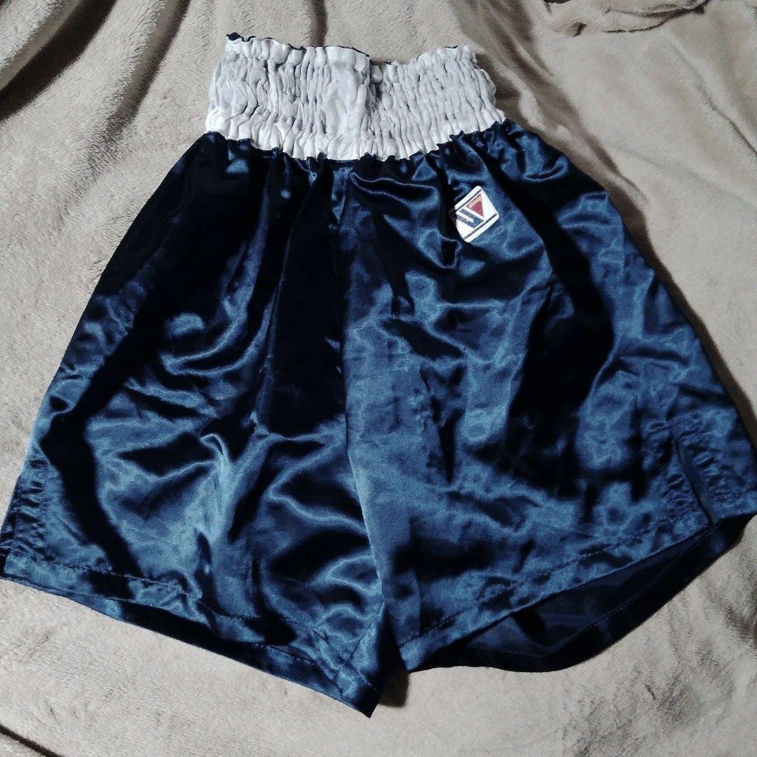 【ビンテージ品２】ウイニング ボクシングトランクス F6-L ネイビー×ホワイト